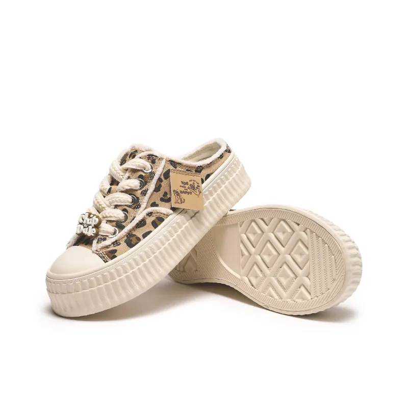 Disney x Hotwind Vintage Leopard Series Canvas Shoes Women's-8