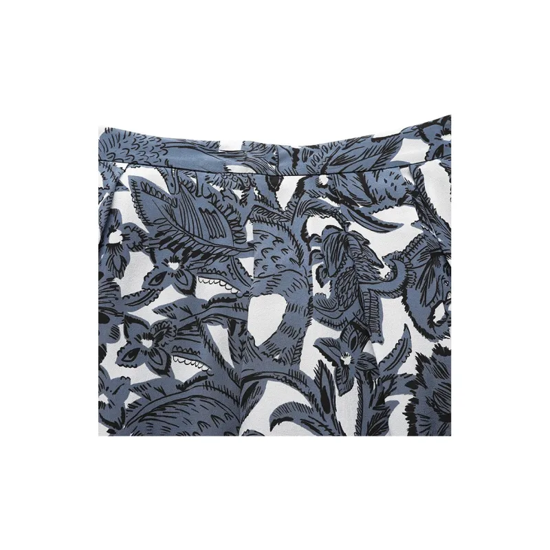 Burberry Casual Short Skirts Women's Gray Blue-4