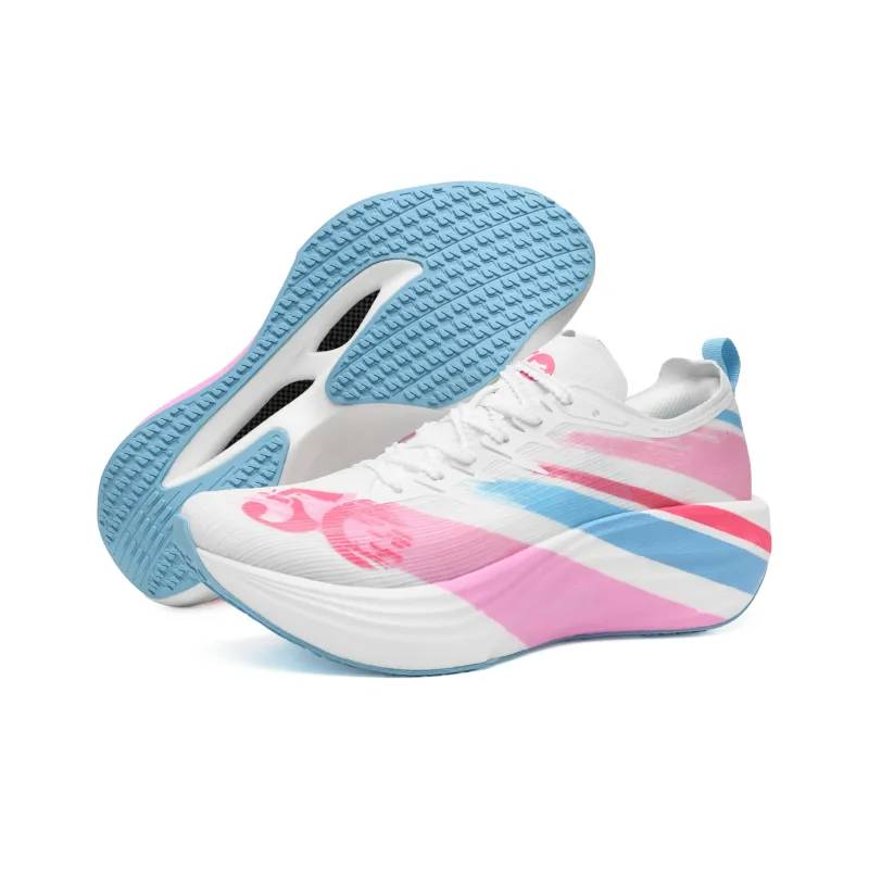 50 Cushioned Breathable Impact Resistant Low Top Marathon Running Shoes Unisex Colorful Ink Snow 002-4
