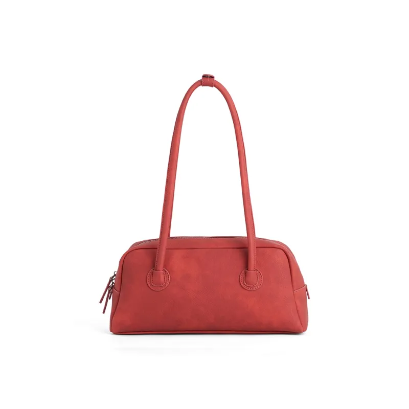 JACD PU Handbag Regular Women's Deep Grapefruit/Hot Song Red-2