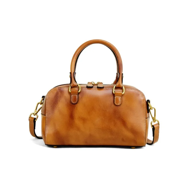 Espin Vegetable Tanned Cow Leather Crossbody Bag, Handbag Medium Size Women's Multicolor-1