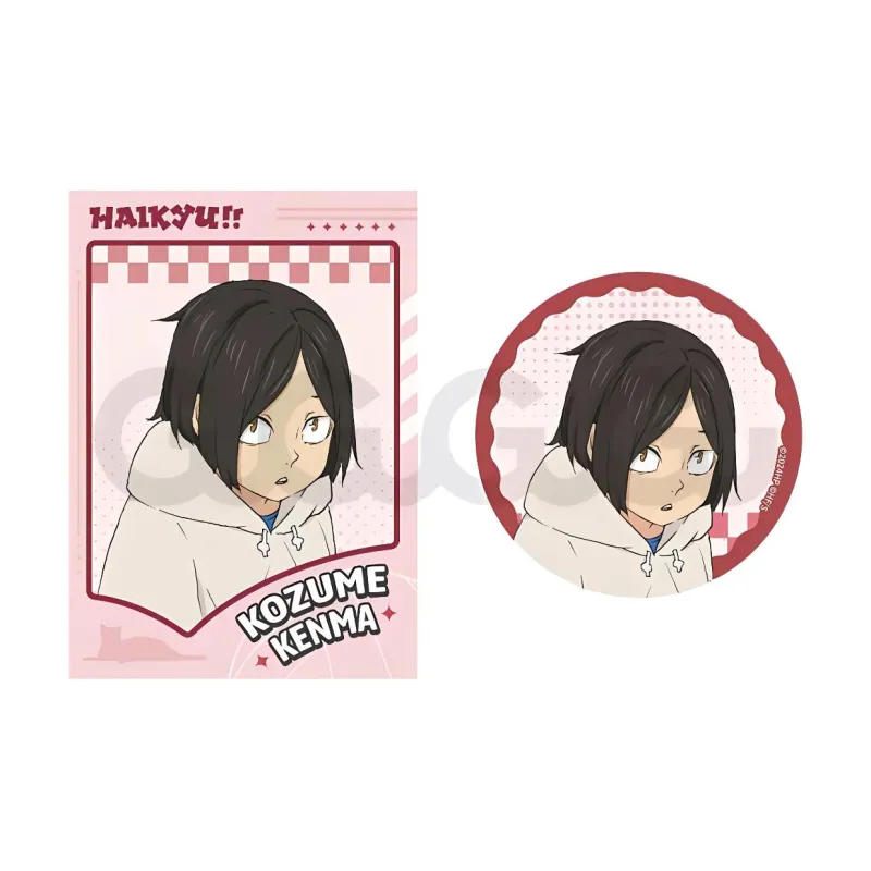 GuGuGuGu Kenma Kozume Tetsurou Kuroo Haikyuu!! Characters Youth Collection Kenma Kozume Tetsurou Kuroo Tinplate Badge-2
