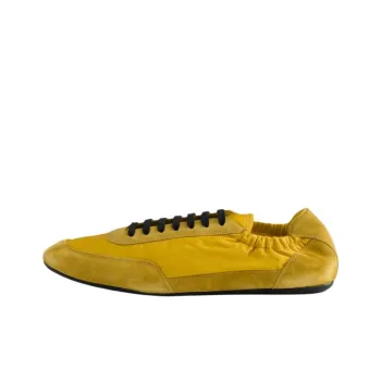 PRADA Collapse Low Top Casual Shoes Men's Yellow