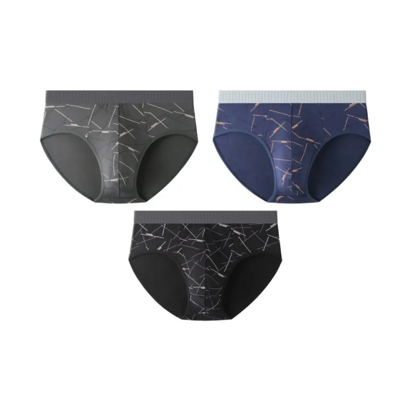 Qiao Ni Tong Underpants Men's 3 Pack-8