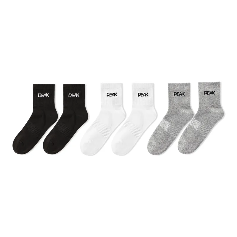 PEAK Mid Calf Socks Unisex 6 Pack-8