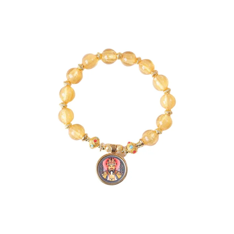Ryukyu Colored Glaze Jade Bracelets Unisex-0