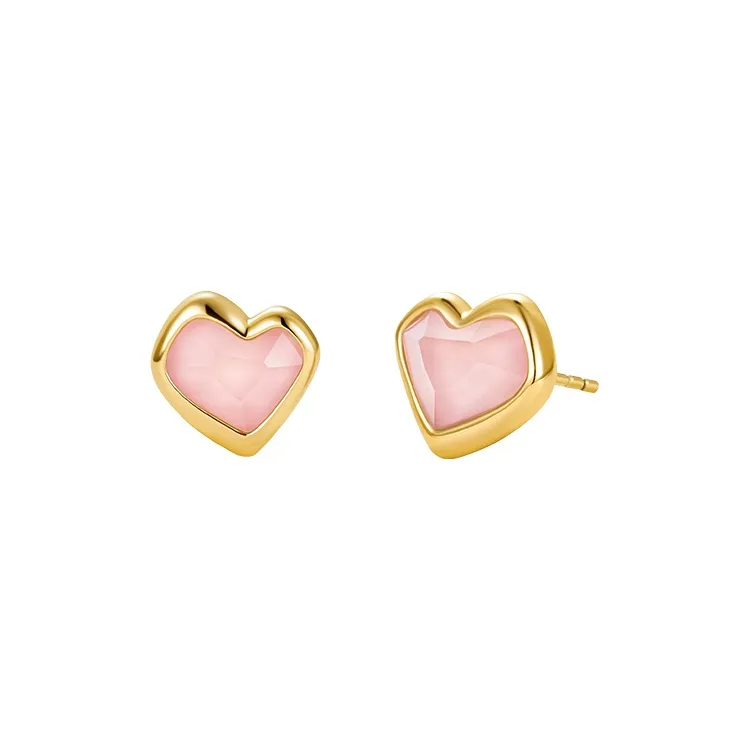 Amber Lollipop Shell Stud Earrings Women's-6