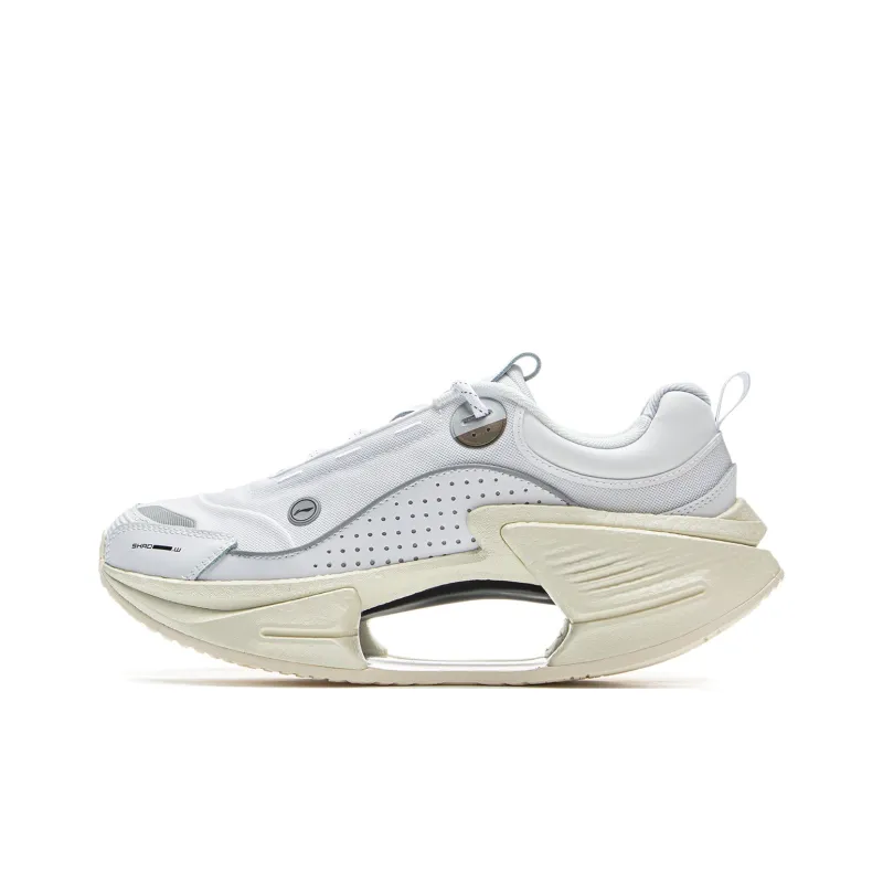LiNing Cushioning Rebound Low Top Running Shoes Men's Standard White-0