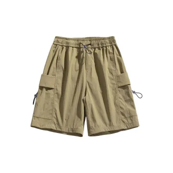 PAINT STAIN Cargo Shorts Unisex Black