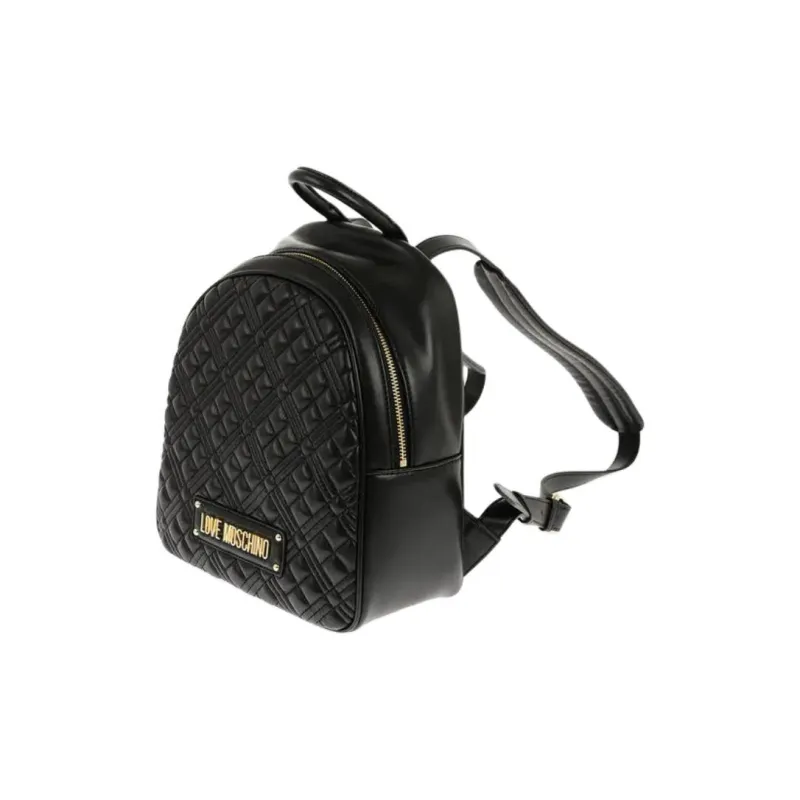 LOVE MOSCHINO Logo Lettering Quilted Backpack-2