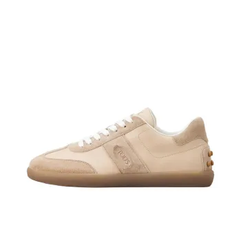 TOD'S Tabs Low Top Skateboard Shoes Women's Beige