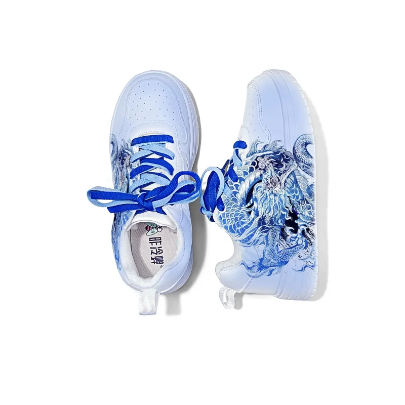 Cold Cicadas Yesterday Anti Slip Wear Resistant Low Top Skateboard Shoes Unisex-4