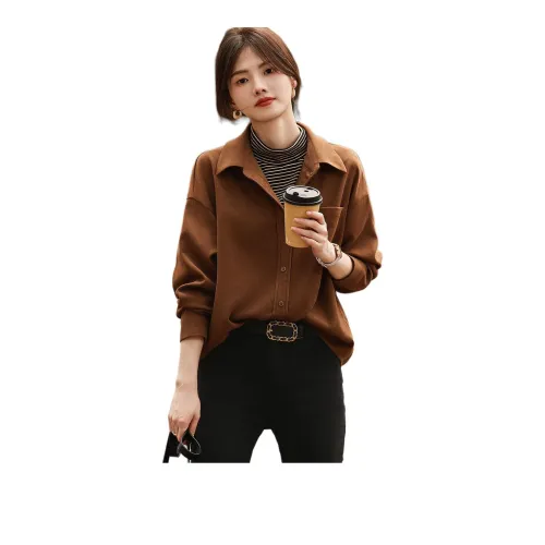 【dme】 Shirt Women's Light Coffee