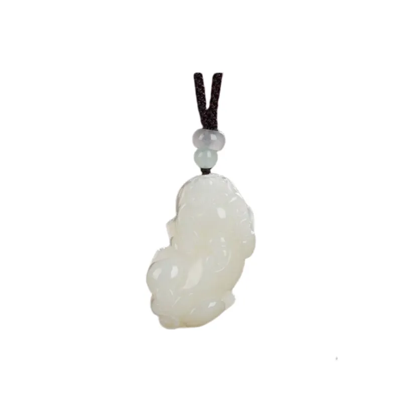 Jing Ruyu Hetian Jade Necklaces White Jade Unisex-9