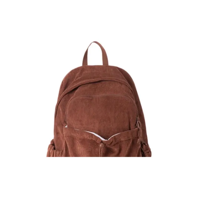 JanSport Corduroy Backpack Large Size Unisex Mocha-3