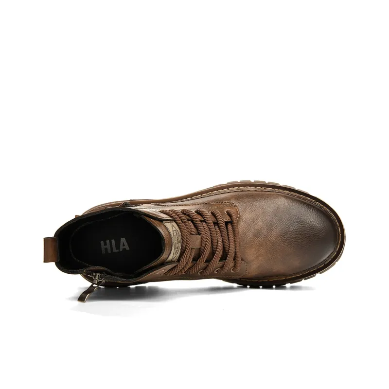 HLA Martin Boots Men Black, Bronze-7