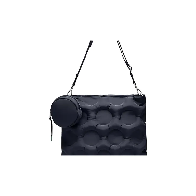 LACOSTE Polyester Crossbody Bag Shoulder Bag Large Size Women's Midnight Blue-3