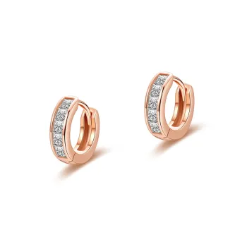 P&N S925 Silver Hoop Earrings Women's