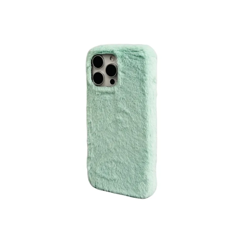 Wei Xin Plush Material Solid Color Plush Lanyard Phone Cases Compatible With IPhone 16/15 Pro Max/Apple 13/14 Pro/Max-29