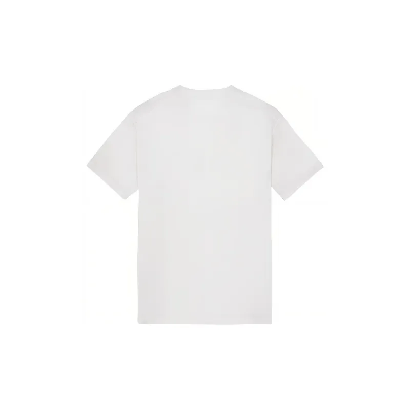 STONE ISLAND Organic Cotton Fissato Effect T shirt-1