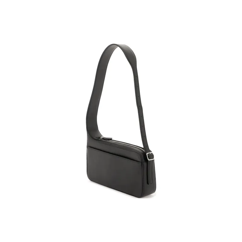 COURREGES Logo Printed Zip Up Shoulder Bag-2