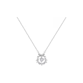 Heart Grass 999 Fine Silver Necklaces Women's