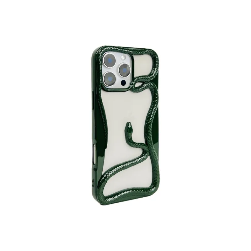 Sopi TPU Material Cut Out Snake Year Limited Phone Cases Compatible With IPhone 16/15 Pro Max/Apple 13/14 Pro/Max-13