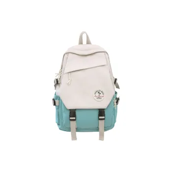 DCLOUD Nylon Backpack Unisex White & Green/White & Gray/Khaki & Red/Gray & Black