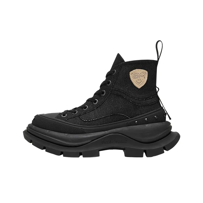 SMILEREPUBLIC QUEEN Anti Slip And Wear Resistant Height Increasing High Top Casual Shoes Unisex-7