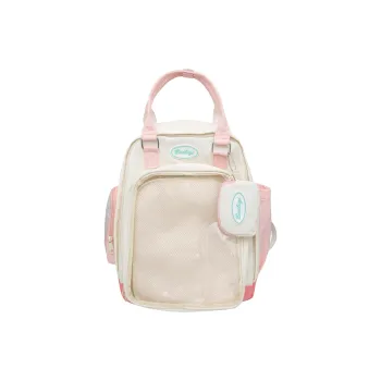 URBAN FOREST Nylon Backpack Women's White/Black/Green/Brown