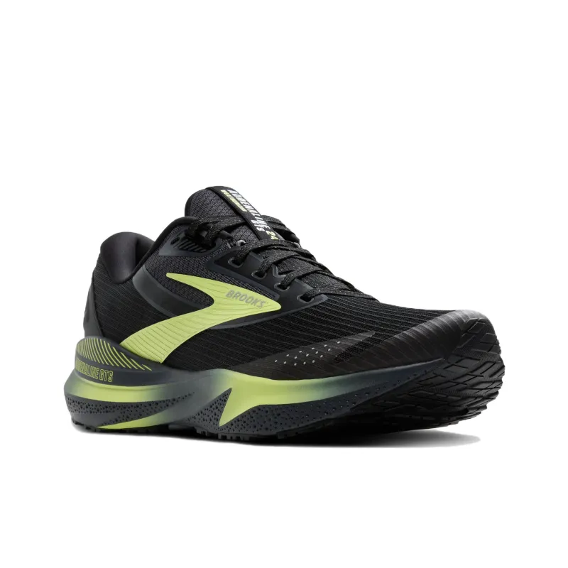 Brooks Adrenaline GTS 24 Wear resistant And Waterproof Low Top Casual Running Shoes Men's Black-2