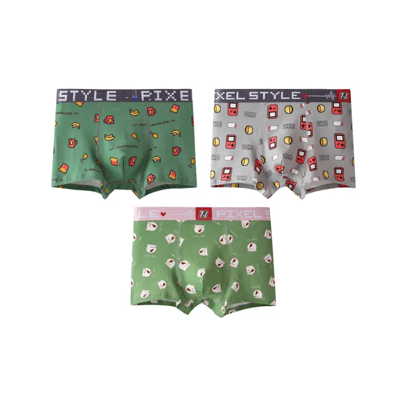 Qiao Ni Tong Underpants Men's 3 Pack-4