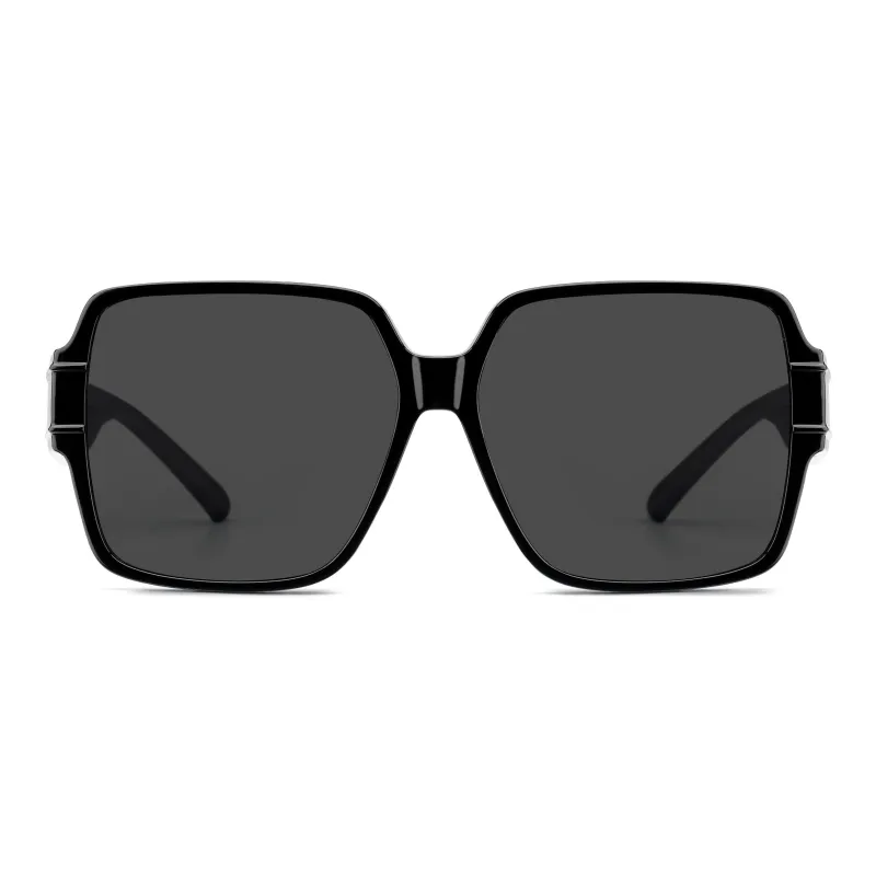 Wood Premium TR/Memory Plastic Square Sunglasses Unisex-3