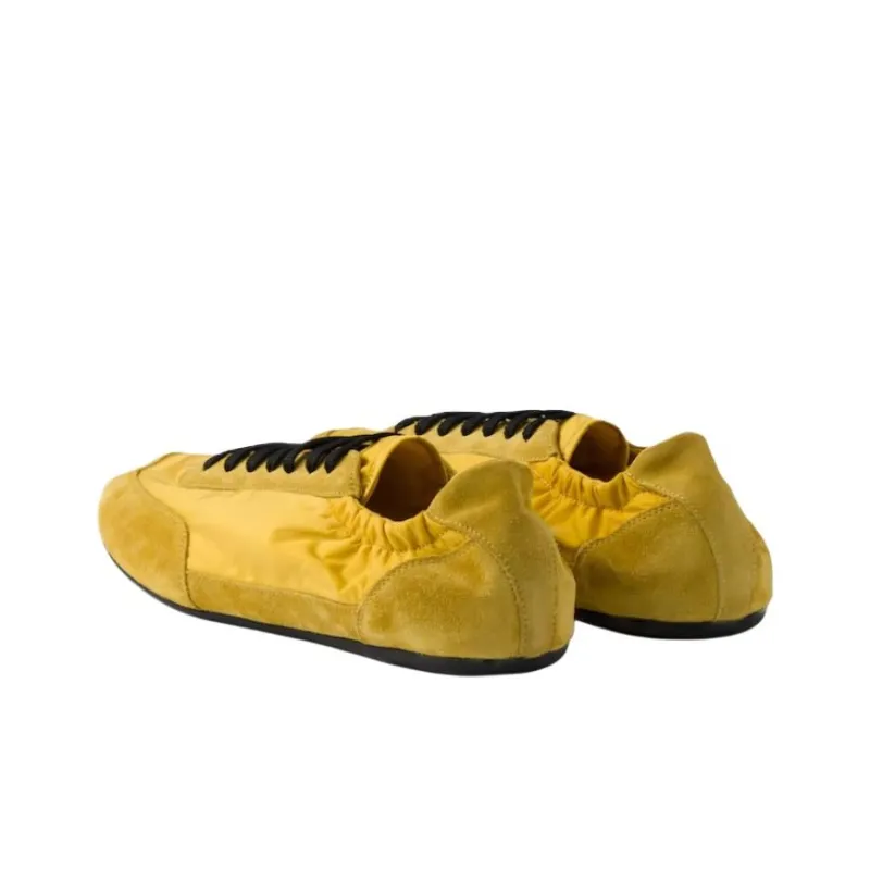 PRADA Collapse Low Top Casual Shoes Men's Yellow-3