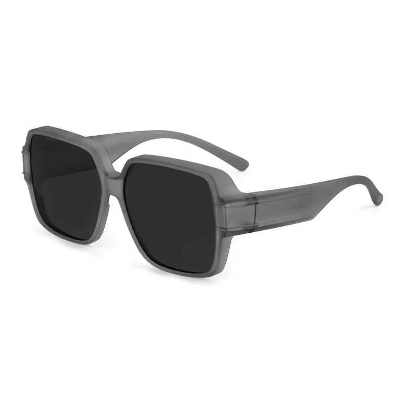Wood Premium TR/Memory Plastic Square Sunglasses Unisex-6