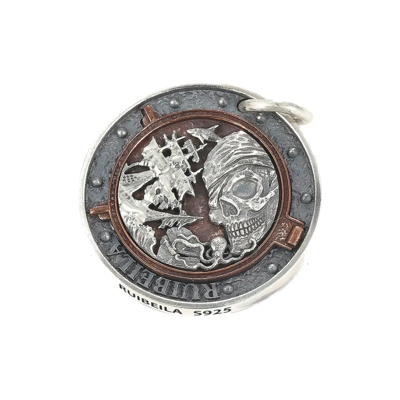 Ruibeila 925 Sterling Silver Necklaces Men's-2