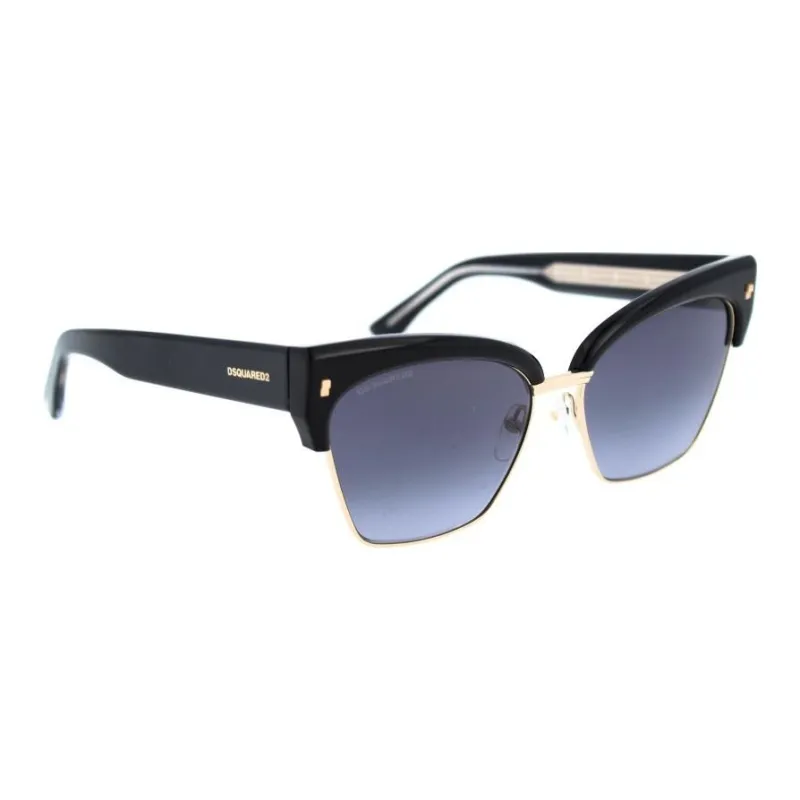 DSQUARED 2 Metal Square Sunglasses Women's Black-1