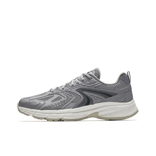 Anta Anti Slip Wear Resistant Low Top Casual Running Shoes Men's Dove Gray