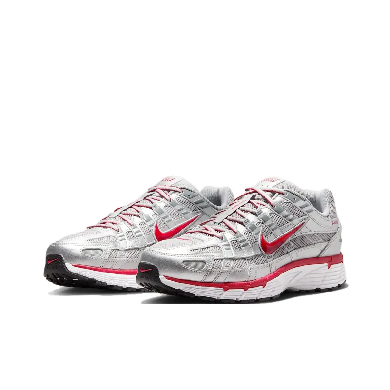 Nike P 6000 Metallic Silver Gym Red-2