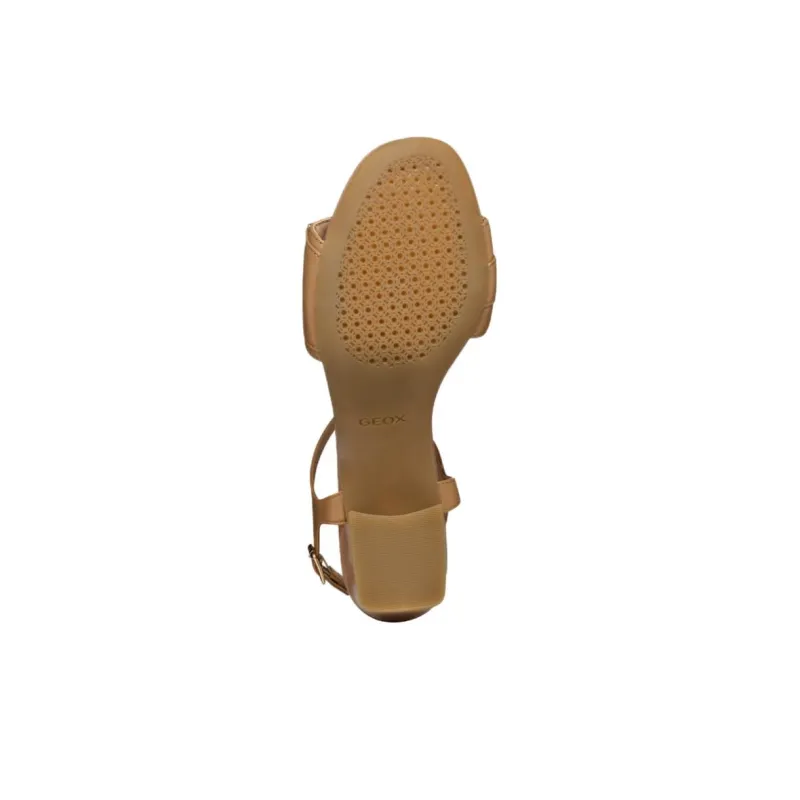 GEOX New Eraklia One Strap Sandals 5.5cm Women's Brown-5