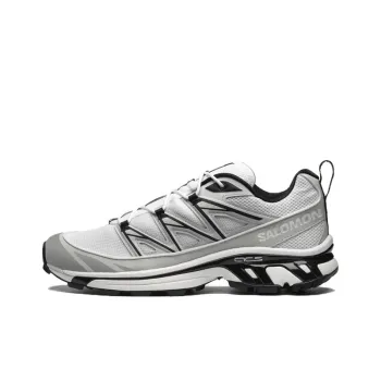 SALOMON XT 6 Slip Resistant Low Top Running Shoes Unisex White Gray