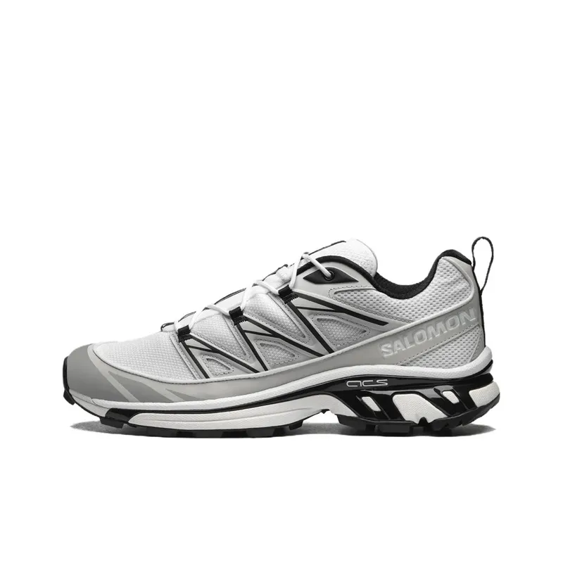 SALOMON XT 6 Slip Resistant Low Top Running Shoes Unisex White Gray-0