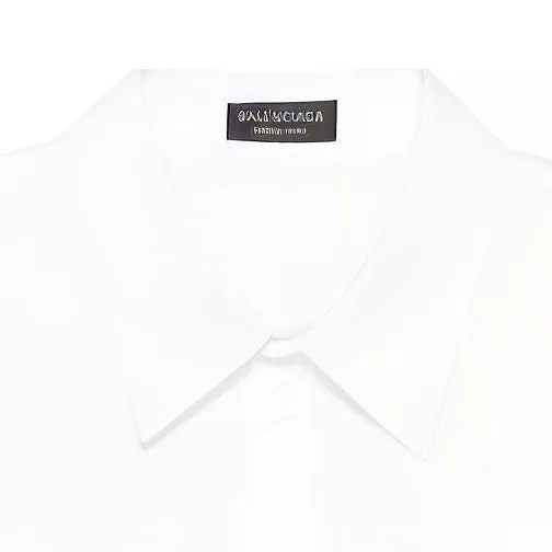 Balenciaga Logo Embroidered Long Sleeved Shirt-5