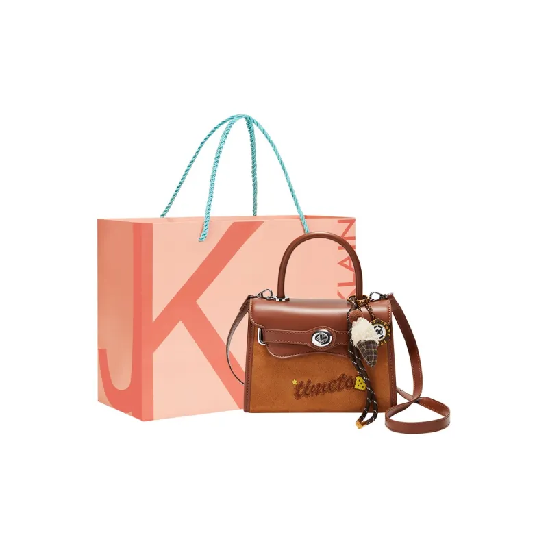JANE KLAIN Synthetic Leather Handbag Regular Women's Brown/Coffee-0