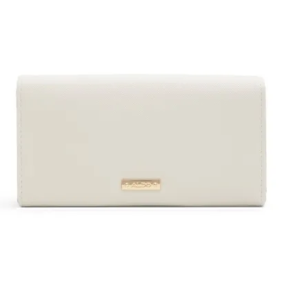ALDO Artificial Leather Clutch Wallet Regular Women's Black/Bone-2