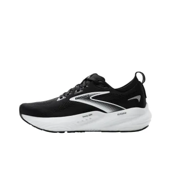Brooks Anti Slip Wear Resistant Low Top Running Shoes Unisex Black White