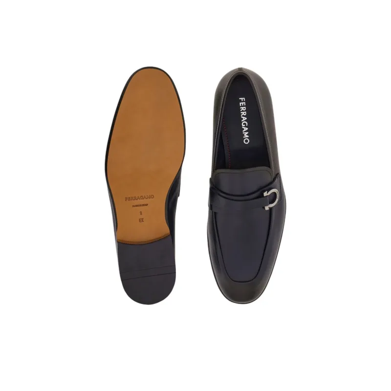 FERRAGAMO GANCINI Loafers Men's Black-4