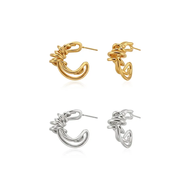 BOONEE ALUS Copper Is Karat Gold plated Earrings Women's-2
