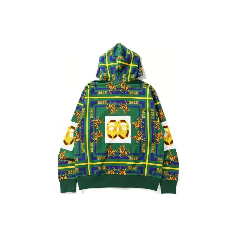 A BATHING APE Double Ape Head Relaxed Full Zip Hoodie-3