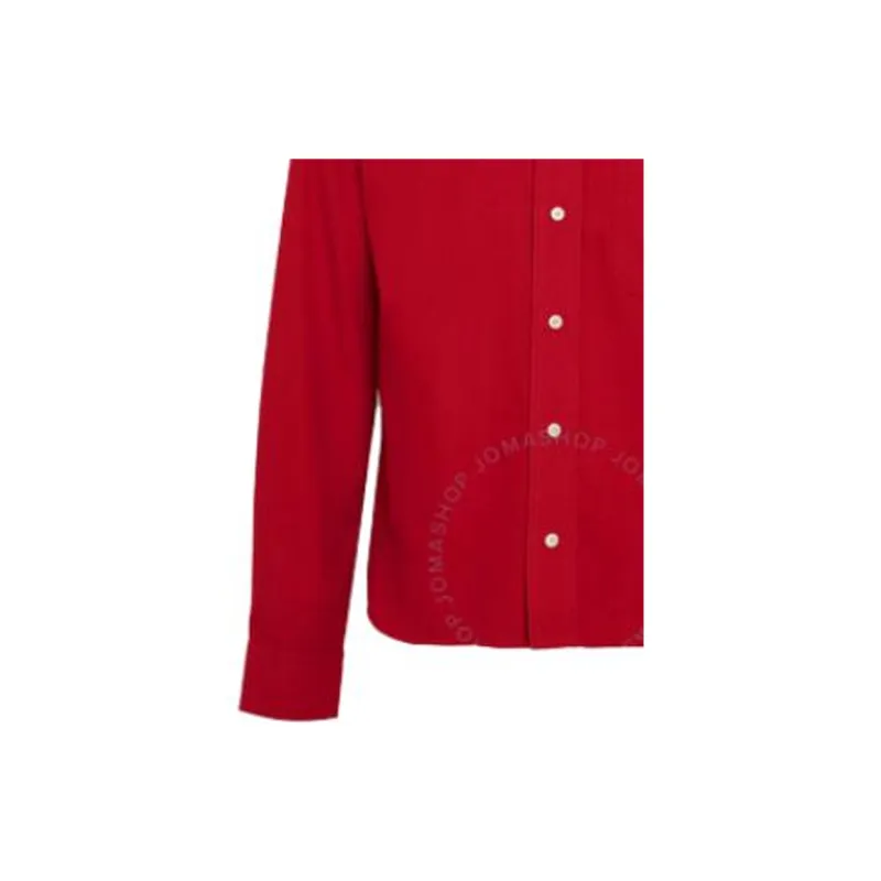 Burberry Shirts Men Red-2